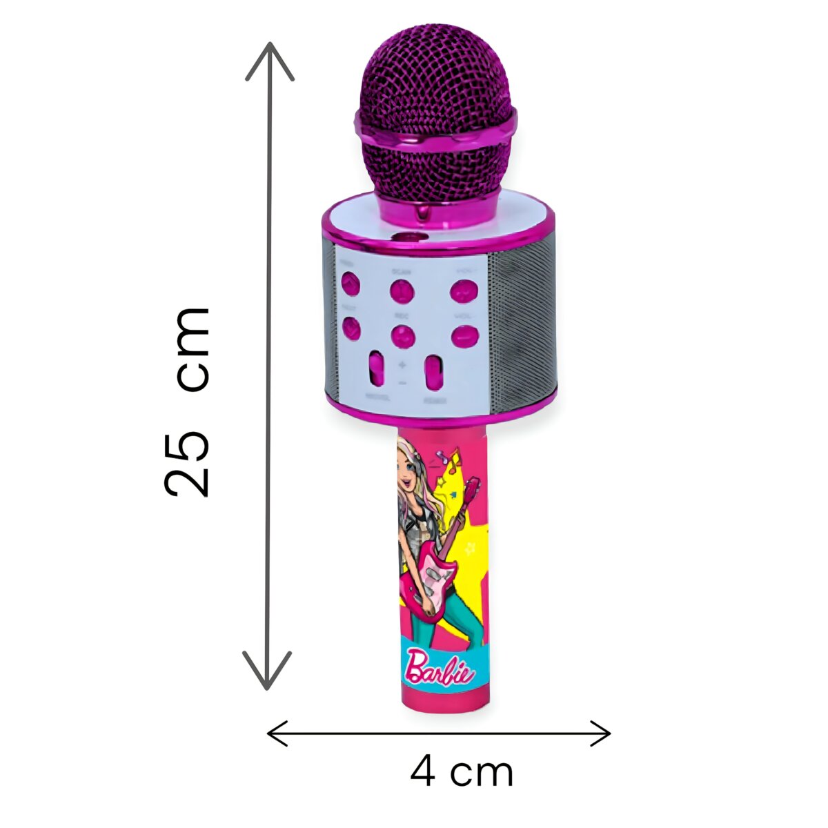 Barbie Bluetooth Microphone Kids Toy with Built-in Speaker.