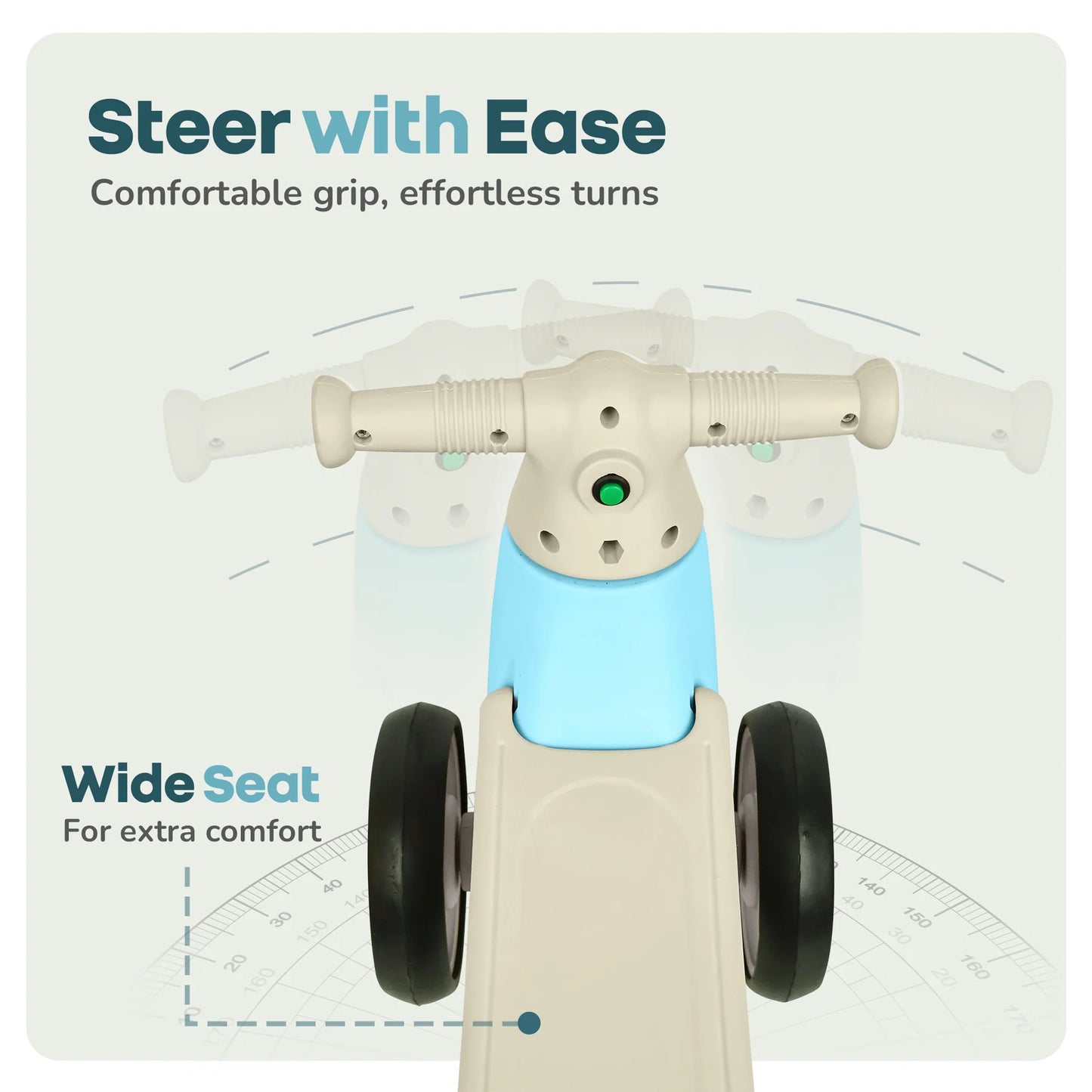 Speedster Glider Baby Ride-On Car with Music, LED Lights, EVA Wheels & Storage – Push Toy for Toddlers”