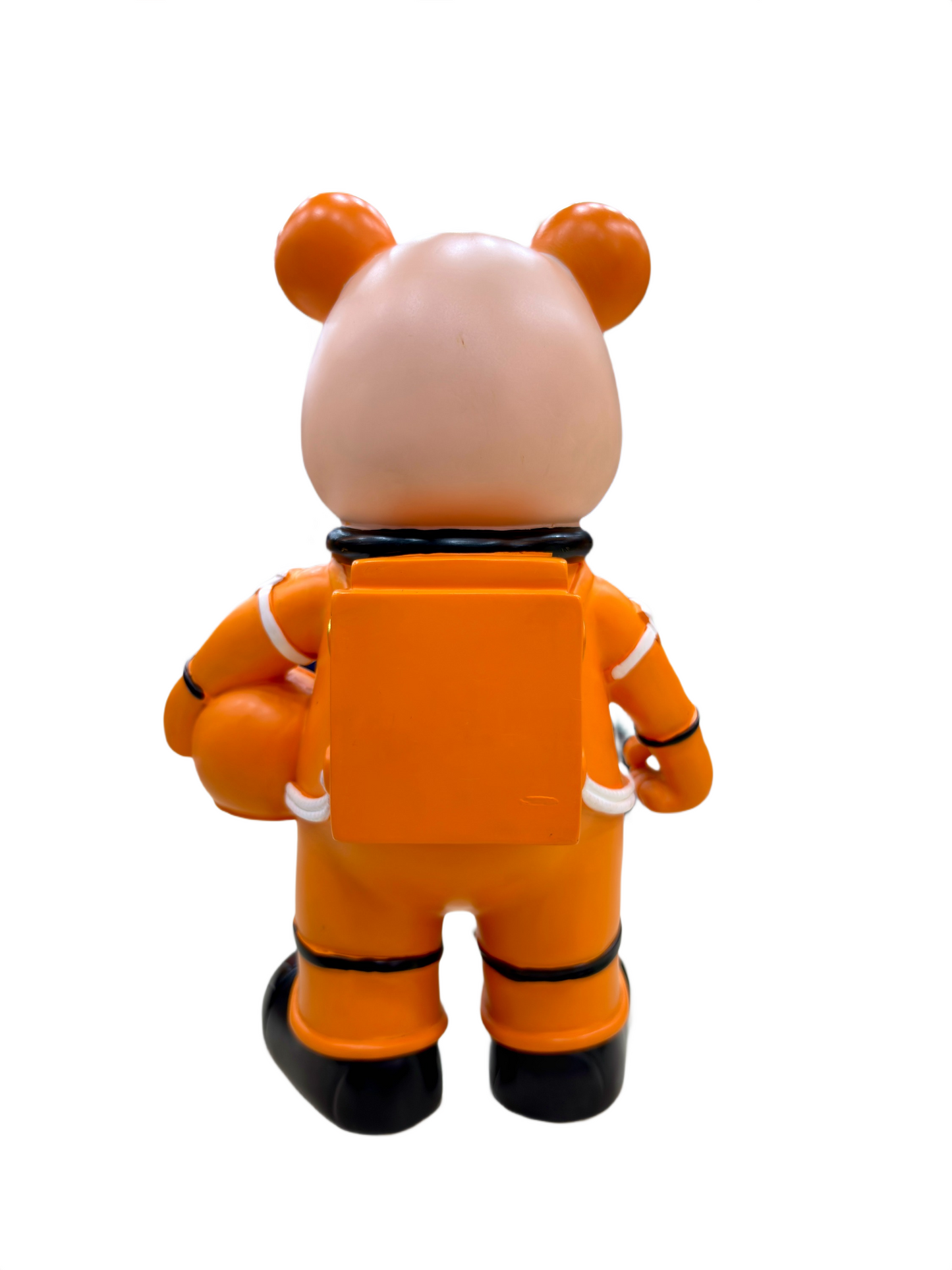Astronaut Bear 11.5-Inch Showpiece – Orange Space Suit Bear Figurine with Helmet