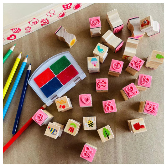 Wooden Stamp Kit - My World