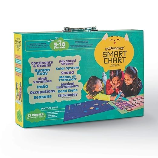 Educational Smart Chart Kit with Talking Pen for Kids 5–10 Years