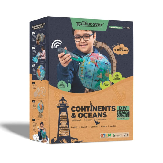 goDiscover DIY Smart Globe Continents & Oceans Interactive Toy for Kids