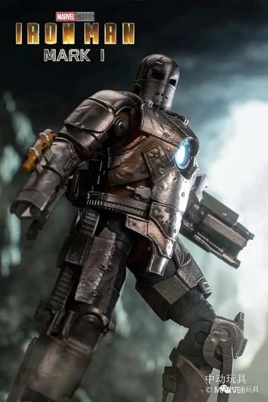 “Iron Man Mark 1 1/10 scale collectible with removable parts from cave escape scene in Iron Man 2008”