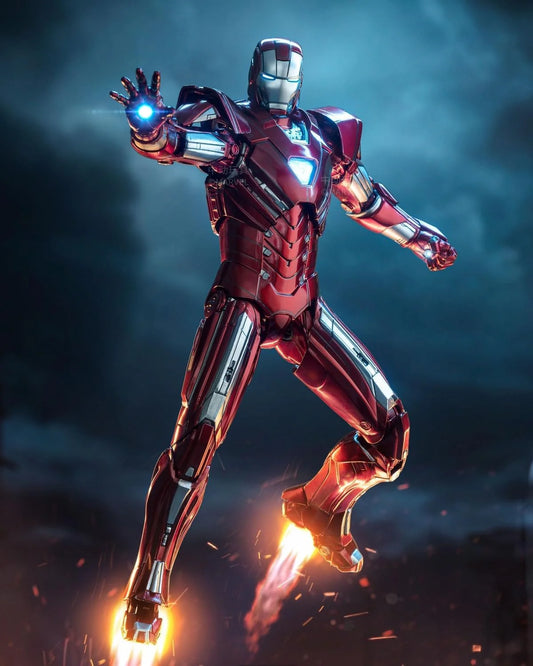 Iron Man Armor 33 1/10 Scale Collectible Figure – Marvel Silver Centurion Model