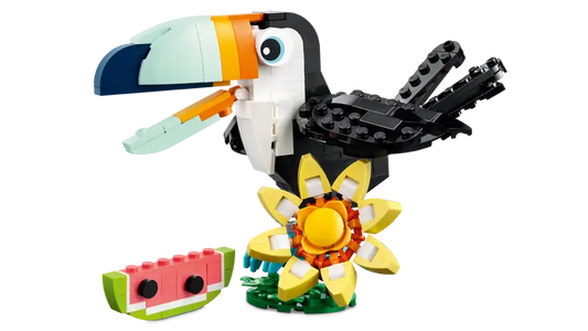 LEGO 3-in-1 set fish swimming through coral build