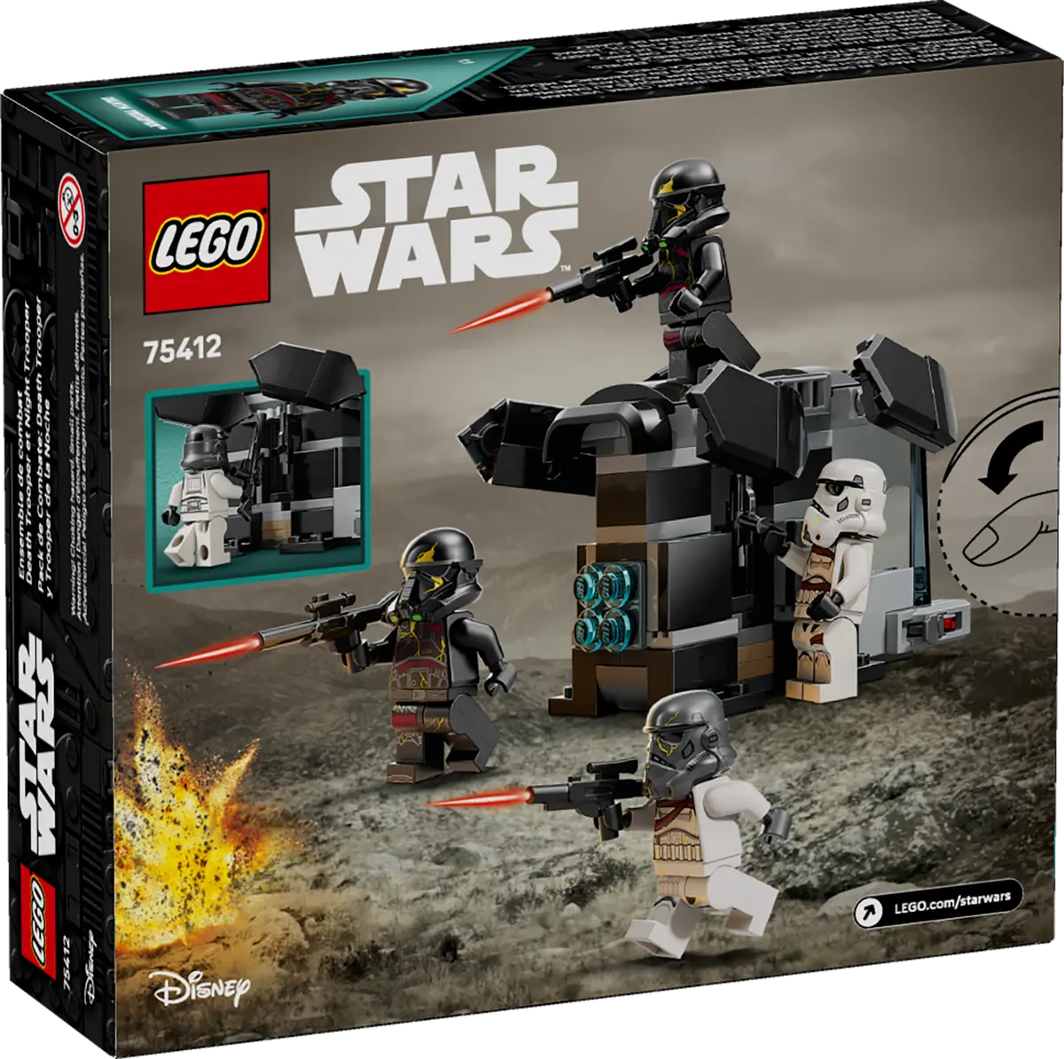 LEGO Star Wars Death Trooper and Night Trooper Battle Pack box and contents