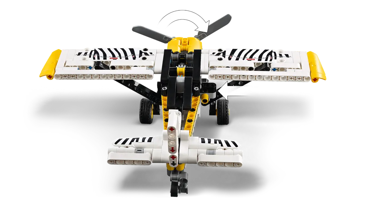 LEGO Technic Bush Plane cockpit and wing design
