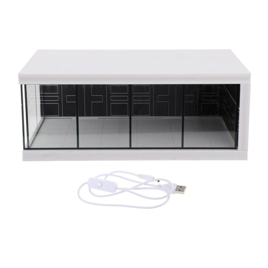 LOOM TREE 1:64 parking lot display case with LED light and USB cable