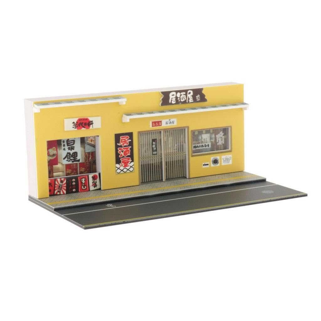 Miniature Japan street diorama featuring realistic Izakaya shop