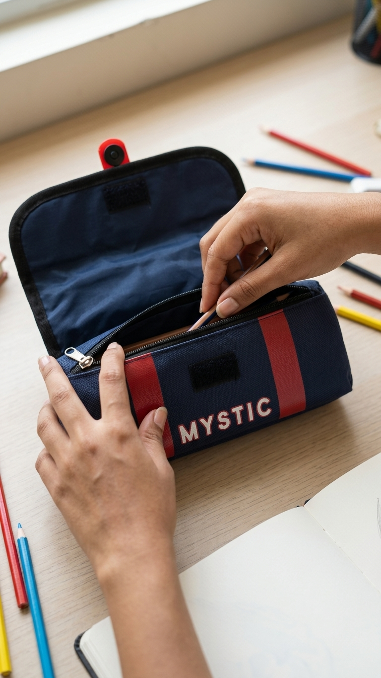 Batman 3D Cartoon Zipper Pencil Pouch for Kids | Superhero Stationery Organizer | Blue Pencil Case with Character Design