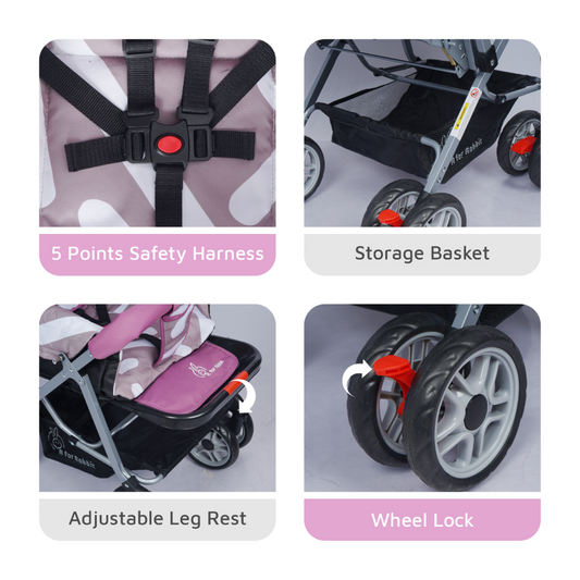 “Portable lightweight baby stroller – Lollipop Lite easy fold stroller ideal for travel and storage”