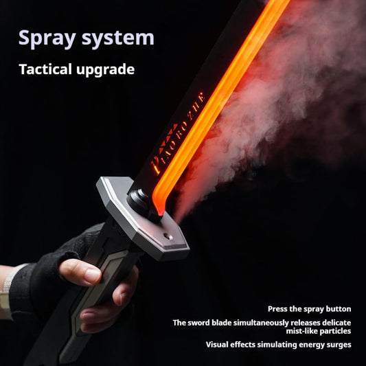 RGB LED lightsaber sword with multicolor lighting and smoke mist effect