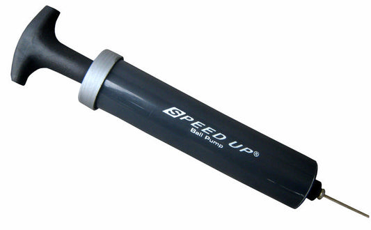 Size 5 yellow and black Speed Up football with air pump