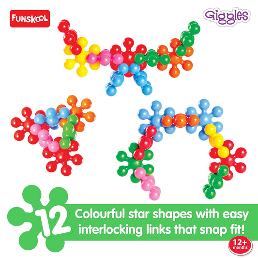 Colorful star-shaped interlocking blocks from Funskool