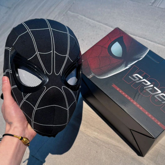 Venom Flicker-Eye Mask – rechargeable LED cosplay mask with color-changing eyes”
