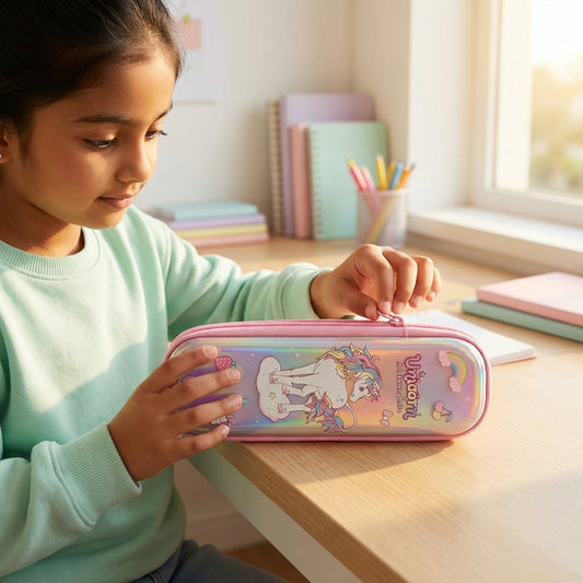 unicorn stationery organizer pouch