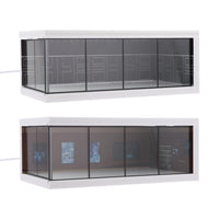 1:64 scale display box for diecast cars with USB LED lighting