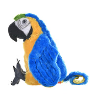 Soft and cuddly 12-inch macaw plush toy for kids and collectors”