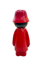 13.5 Inch Urban Swag Resin Showpiece – Red Coat Figurine with Green Apple Face & Dollar Chain