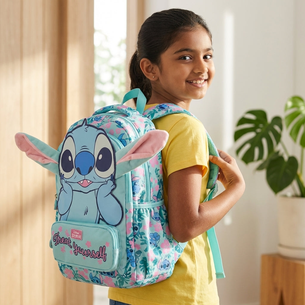 girls school backpack cute design with water bottle holder and storage