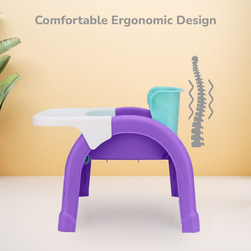 3-in-1 Jelly Bean kids chair for dining, study, and play