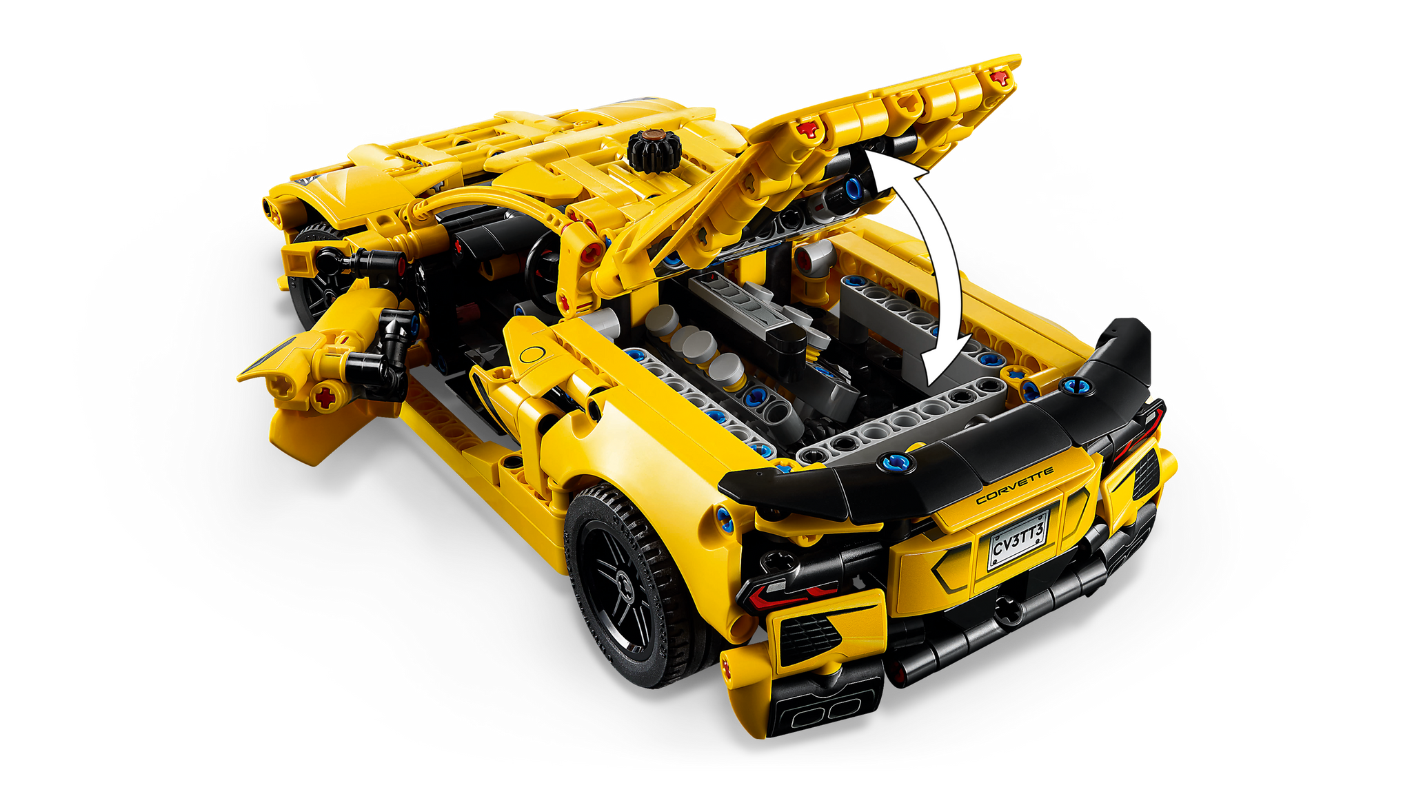 LEGO Technic Chevrolet Corvette Stingray Building Set for Kids 9+ | Realistic Sports Car Model for Play and Display