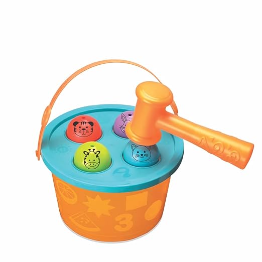 ToyMate Hammering Fun Hammer Ball Toy for Babies | Muscle Development Educational Toy | Best Gadget-Free Birthday Gift for Toddlers 12–36 Months