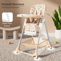 Marshmallow High Chair for Babies & Toddlers – Easy-to-Clean, Portable & Comfortable