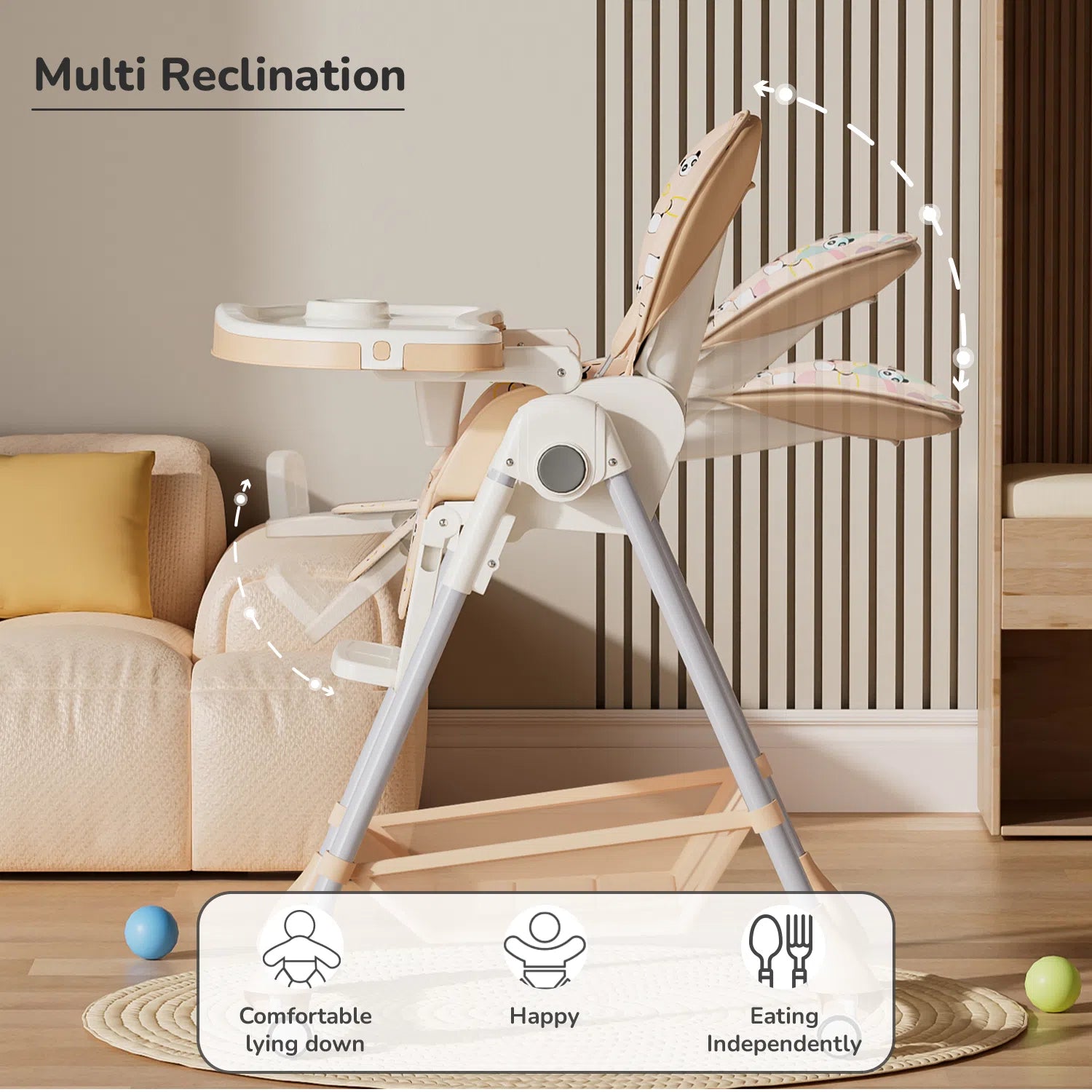 Marshmallow High Chair for Babies & Toddlers – Easy-to-Clean, Portable & Comfortable