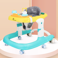 Little Feet Sportz Baby Walker 2-in-1 | Walker & Push Walker with Activity Tray, Adjustable Height & Safety Wheels.