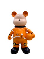 Astronaut Bear 11.5-Inch Showpiece – Orange Space Suit Bear Figurine with Helmet