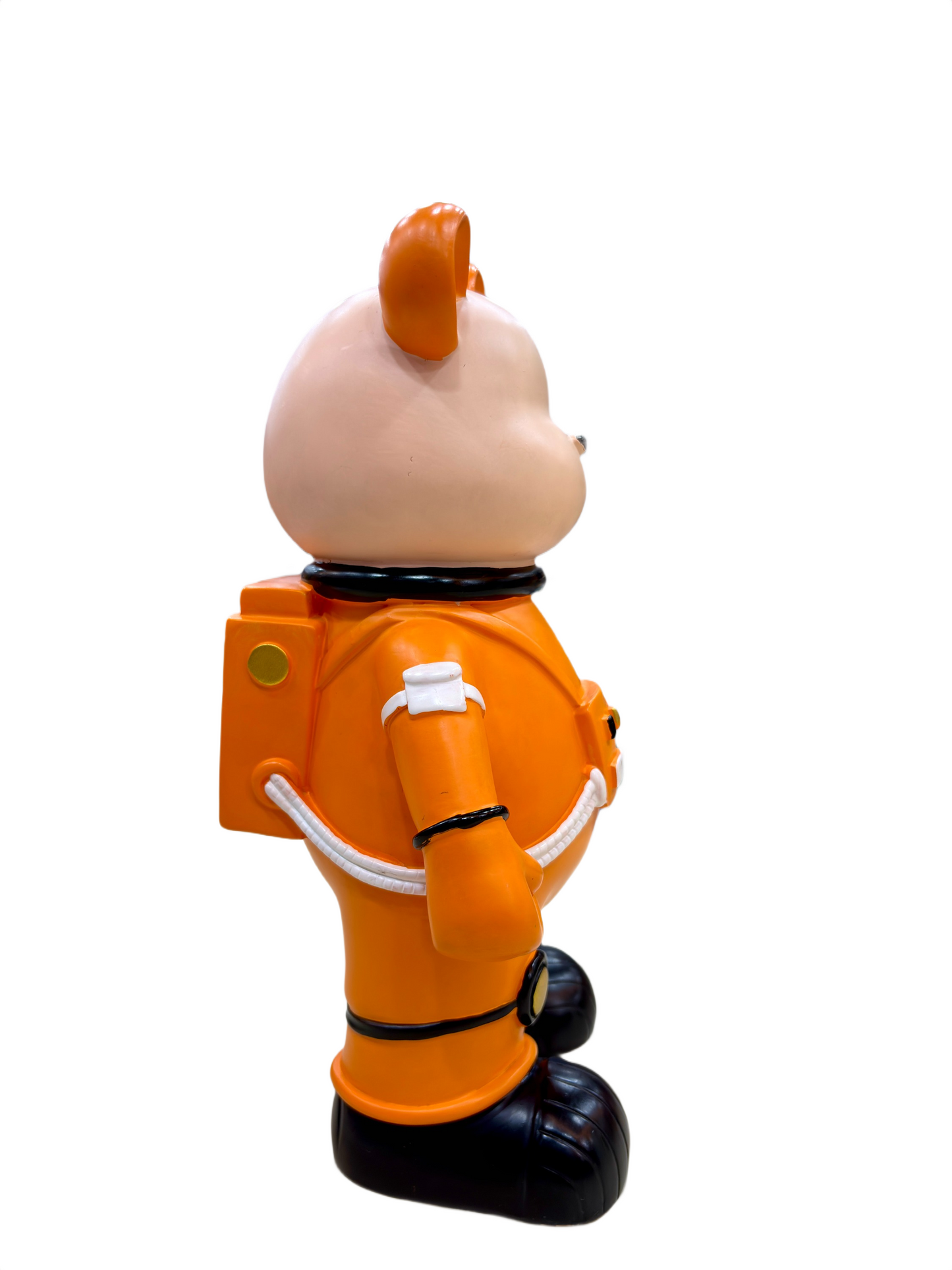Astronaut Bear 11.5-Inch Showpiece – Orange Space Suit Bear Figurine with Helmet