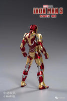 Back view of Iron Man Mark 42 1/10 scale collectible showing detailed armor plating