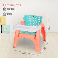 3-in-1 baby chair for feeding, learning, and fun activities