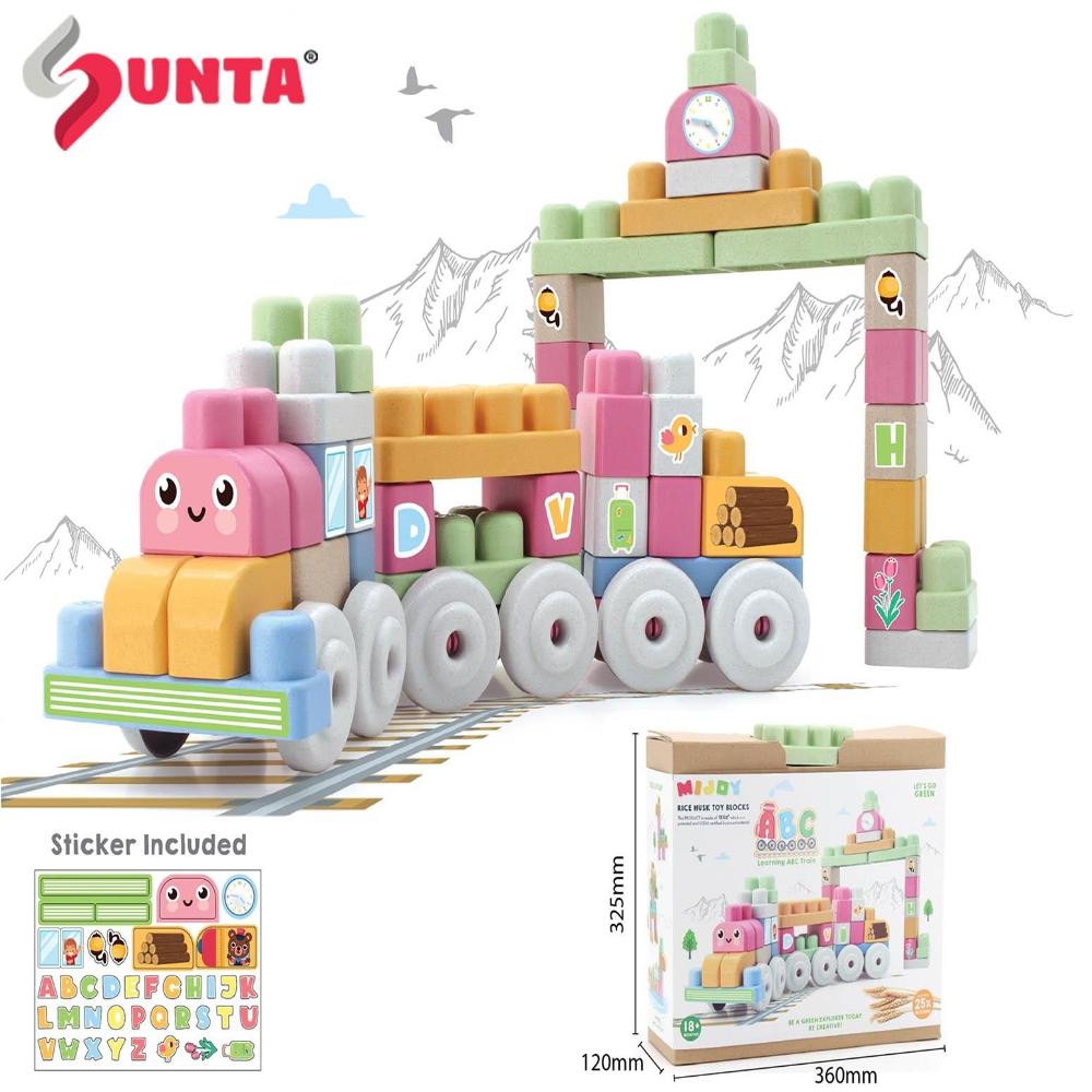 MIJOY 80 Pieces Train Building Blocks Set for Kids
