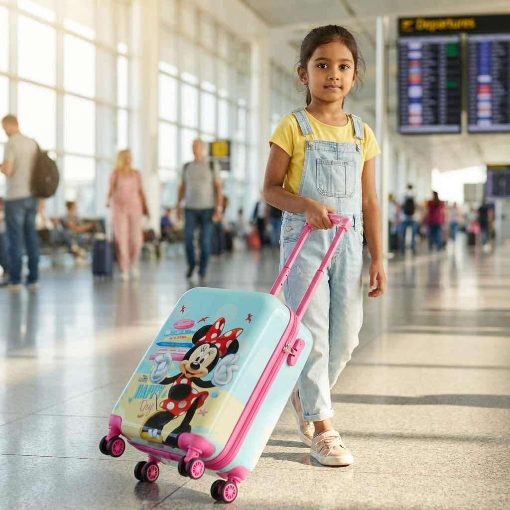 hard shell luggage 20 inch cabin travel bag for girls age 4 to 10