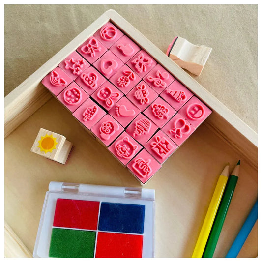 Wooden Stamp Kit - My World