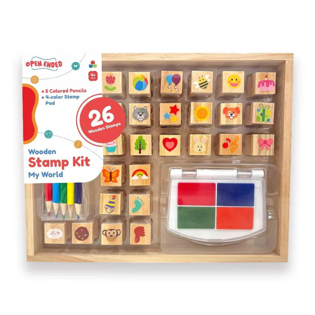 Wooden Stamp Kit - My World