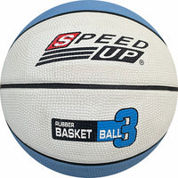 Speed Up Rubber Basketball Size 3 for kids with blue and white design