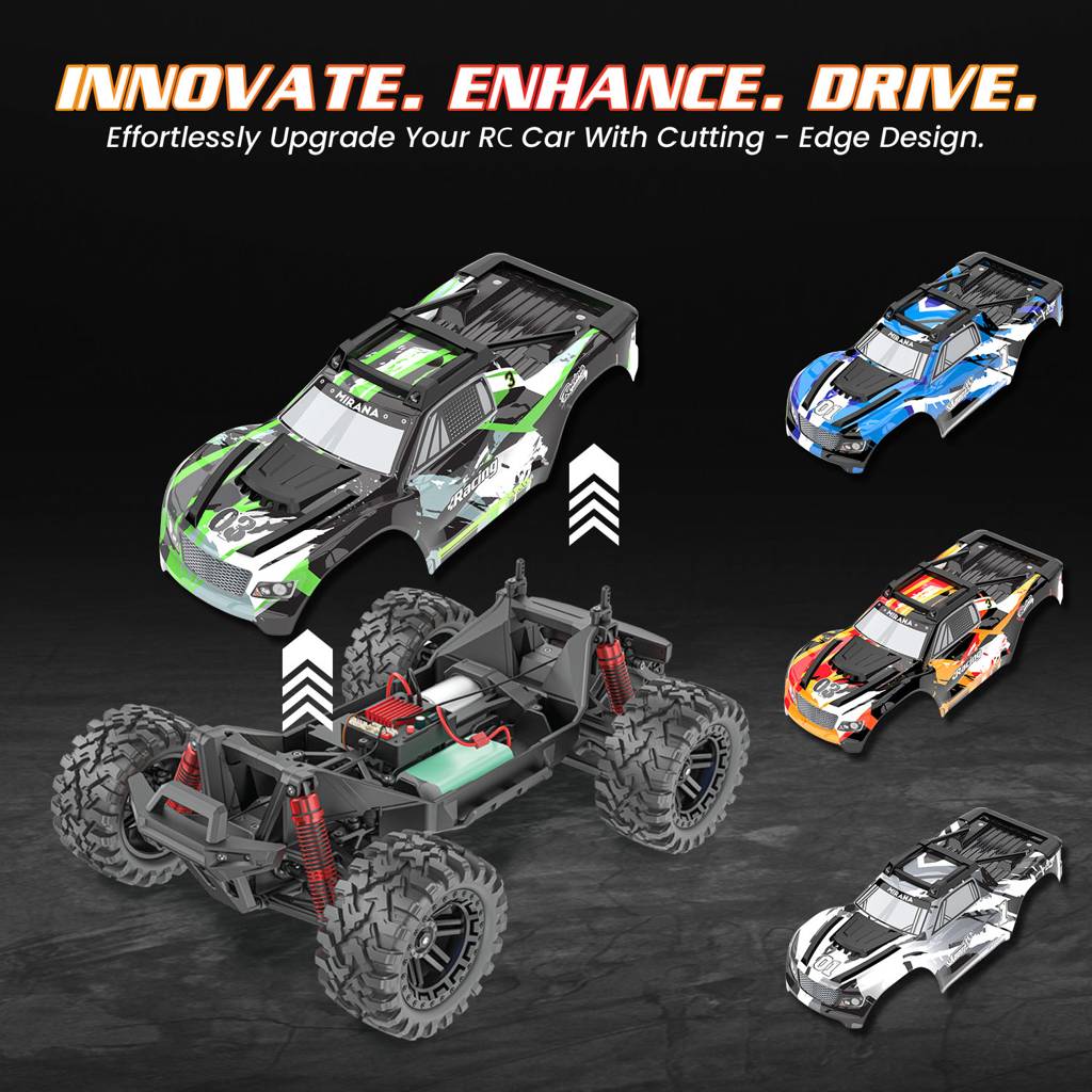 Spectre RC monster truck with advanced shock absorbers for rough terrain.