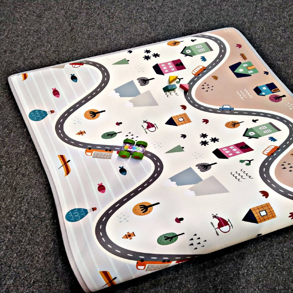 Reversible Waterproof Play Mat for Babies and Toddlers