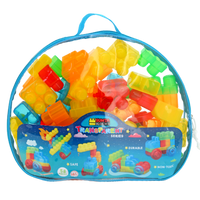 Sunta Transparent Building Blocks Set 58 Pieces for Kids