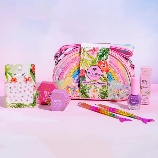 Whimsy Rainbow Sling Bag Beauty Kit Pack of 7