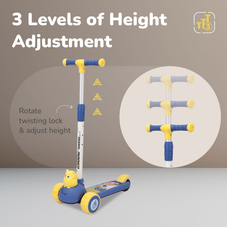 Adjustable handlebar Road Runner Ryder scooter for children