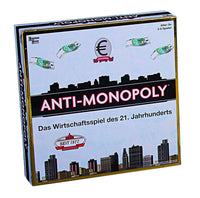 Anti-Monopoly Board Game box front view