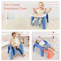 Baby feeding chair with detachable dining tray for toddlers