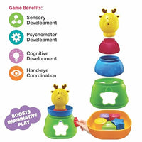 Best birthday educational gift set for 1 year baby stacking and alphabet blocks