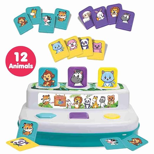 Best birthday gift 1 year old baby press pop jungle animal game educational toy india