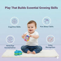 Best birthday gift 1 year old baby sensory ball bath stacking toy 2-in-1 gift set india