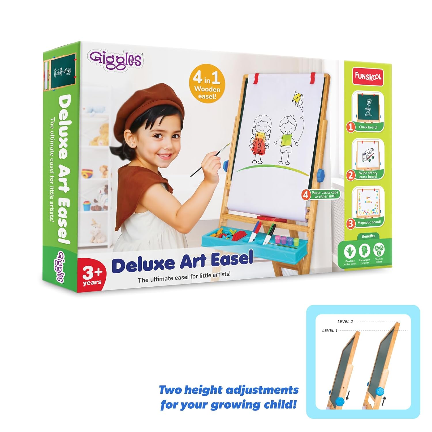 reative activity toy for preschoolers – drawing, writing and magnetic learning board"